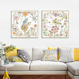 Floral Birds — Australian-Made Canvas Print for Living Rooms — Allure Home Collections