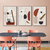 Abstract Line Art — 3-Panel Canvas Set — Allure Home Collections