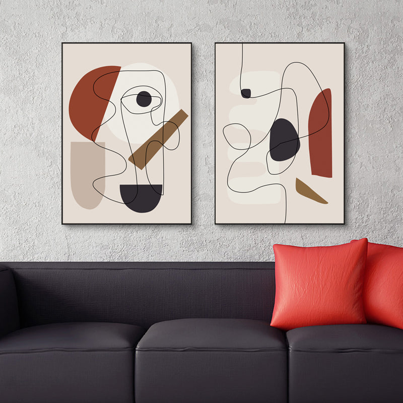 Abstract Line Art — 3-Panel Canvas Set — Allure Home Collections