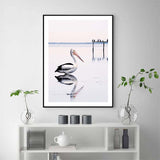 Louveciennes Coastal Bird Floating Frame Canvas, 70 x 100cm