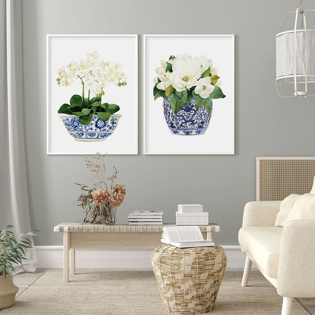 Elegant Flower — 2-Panel Floral Canvas Set — Allure Home Collections