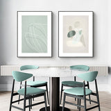 Abstract Body and Lines — Framed 2-Panel Canvas Set — Allure Home Collections