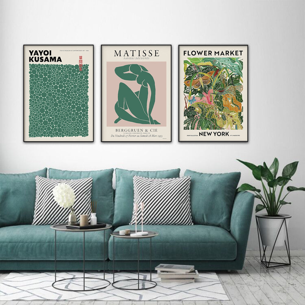 Flower Market — Modern Floral Canvas Print — Allure Home Collections