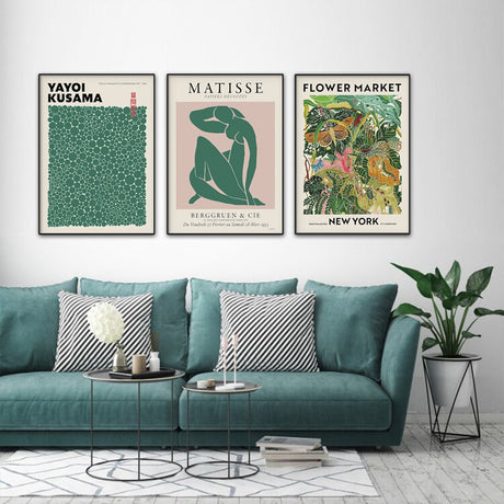 Flower Market — Modern Floral Canvas Print — Allure Home Collections