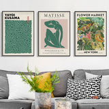 Flower Market — Modern Floral Canvas Print — Allure Home Collections