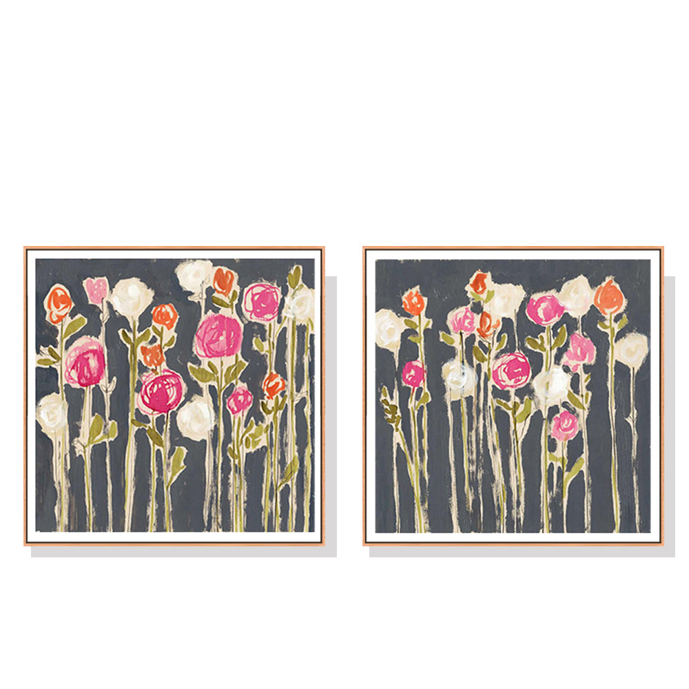 Laurels and Lollies — 2-Panel Framed Canvas Set — Allure Home Collections