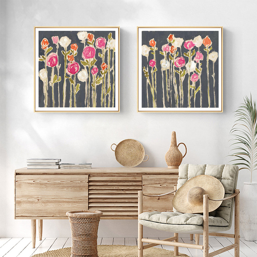 Laurels and Lollies — 2-Panel Framed Canvas Set — Allure Home Collections