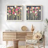 Laurels and Lollies — 2-Panel Framed Canvas Set — Allure Home Collections