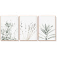 Lavender and Eucalyptus — Wood-Framed 3-Panel Canvas Set — Allure Home Collections