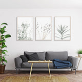 Lavender and Eucalyptus — Wood-Framed 3-Panel Canvas Set — Allure Home Collections