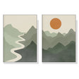 River Mountain — Canvas Print, Contemporary Landscape — Allure Home Collections