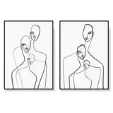 Abstract Figures — 2-Panel Minimalist Canvas Set — Allure Home Collections