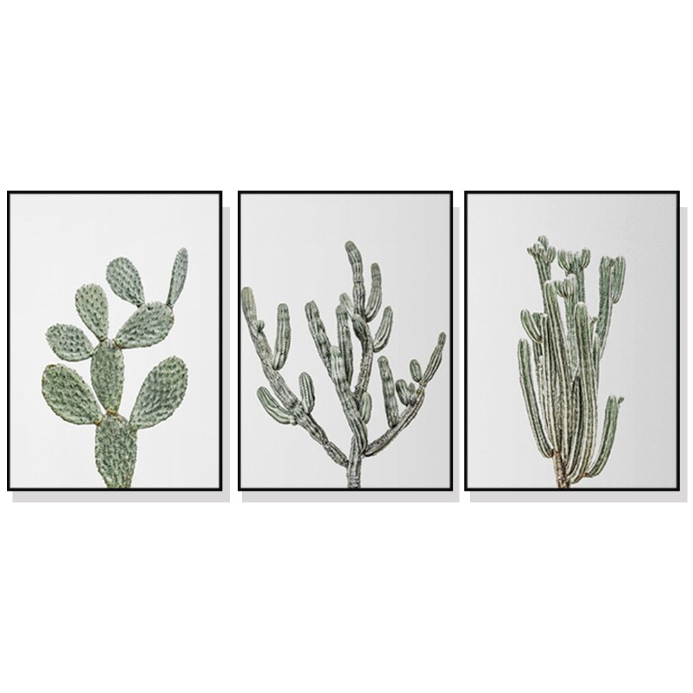 Desert — Framed 3-Panel Canvas Set, Melbourne Hand-Framed — Allure Home Collections