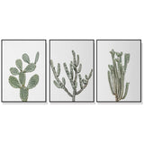 Desert — Framed 3-Panel Canvas Set, Melbourne Hand-Framed — Allure Home Collections