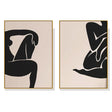 Female Figure — Gold-Framed 2-Panel Canvas Set — Allure Home Collections