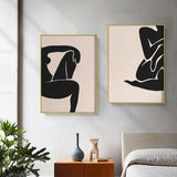 Female Figure — Gold-Framed 2-Panel Canvas Set — Allure Home Collections