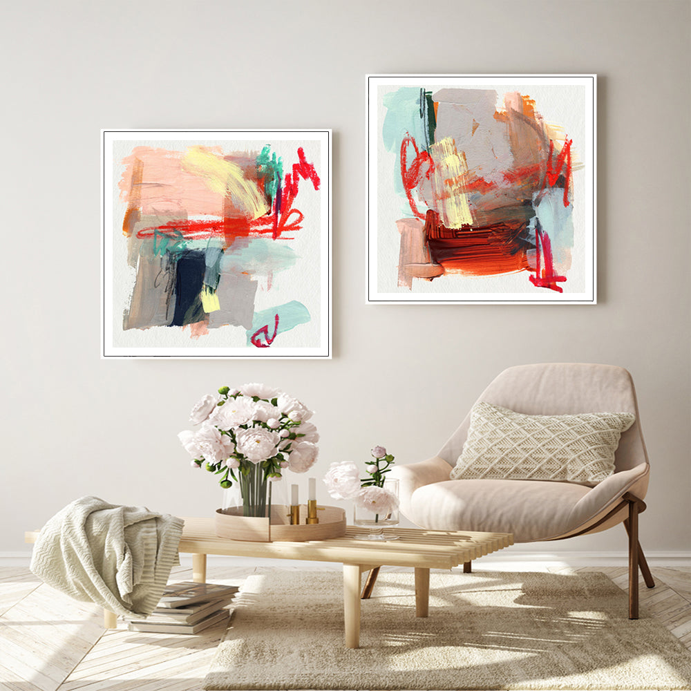 Abstract Colourful Garden — Canvas Print — Allure Home Collections