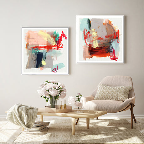 Abstract Colourful Garden — Canvas Print — Allure Home Collections