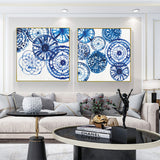 Modern Decorative — Gold-Framed 2-Panel Canvas Set — Allure Home Collections