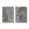 Clustered Dots — Framed 2-Panel Modern Abstract Canvas Set — Allure Home Collections
