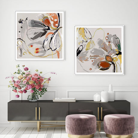Blooming Spring Floral — Framed Canvas Print — Allure Home Collections