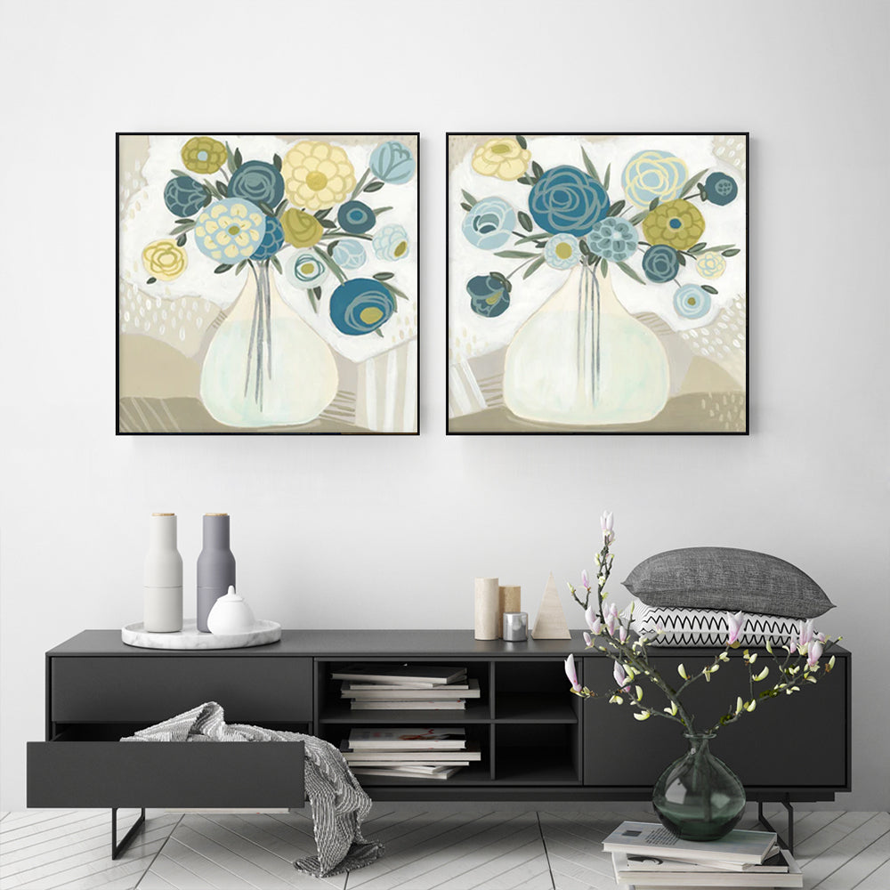 Bouquet — Framed Canvas Print for Living Room and Bedroom — Allure Home Collections
