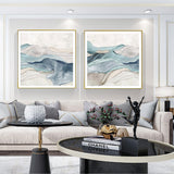 Mountain — Gold-Framed 2-Panel Canvas Set — Allure Home Collections