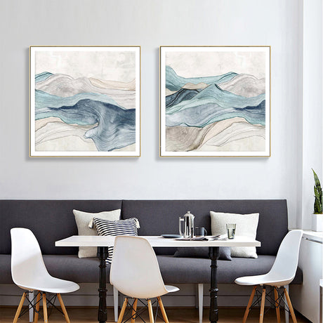 Mountain — Gold-Framed 2-Panel Canvas Set — Allure Home Collections