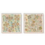Lovely Pattern II — Floating Frame Canvas Artwork — Allure Home Collections
