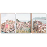 Italy Cinque Terre — 3-Panel Triptych Canvas Set — Allure Home Collections