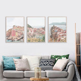Italy Cinque Terre — 3-Panel Triptych Canvas Set — Allure Home Collections