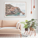 Vernon Coastal Village Floating Frame Canvas, 80 x 120cm