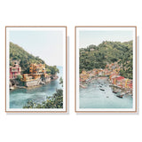 Italy Coast — 2-Panel Canvas Set, Australian-Made — Allure Home Collections