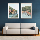 Italy Coast — 2-Panel Canvas Set, Australian-Made — Allure Home Collections