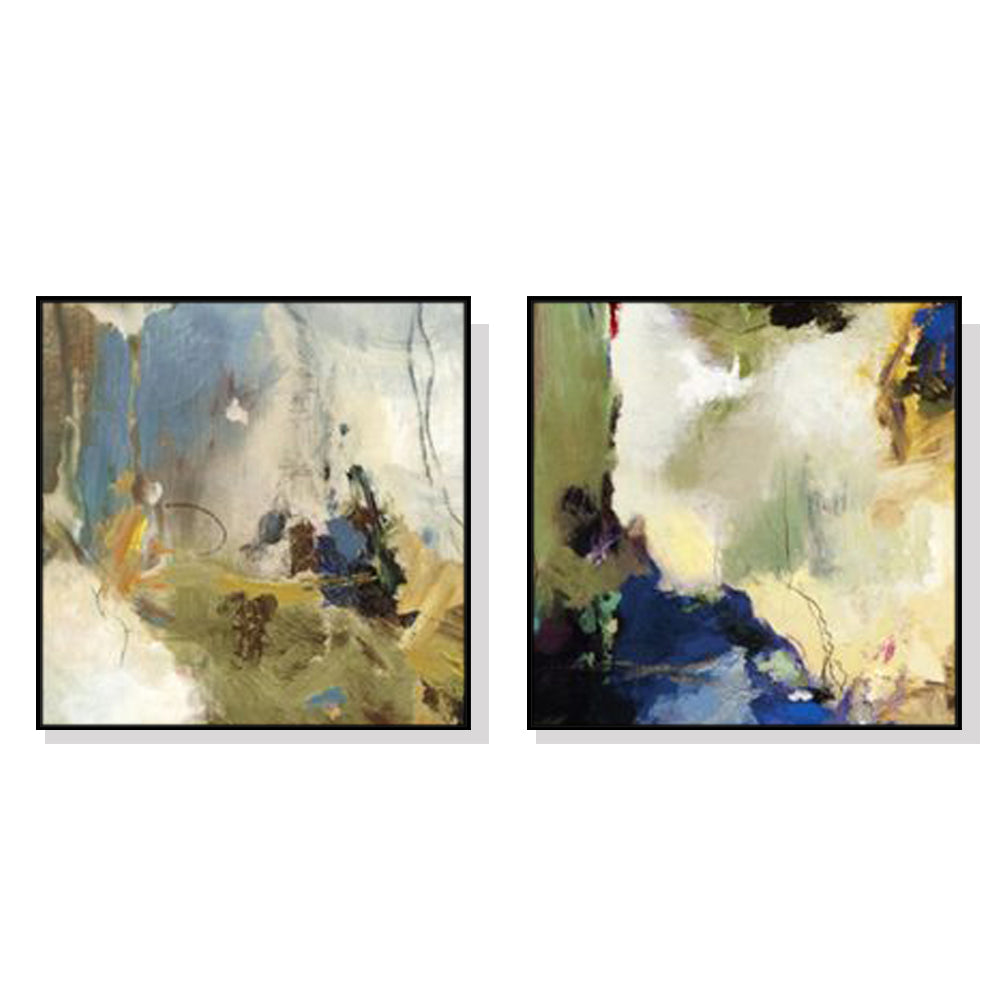 Abstract Contemporary — Multi-Panel Floating Frame Canvas Set — Allure Home Collections