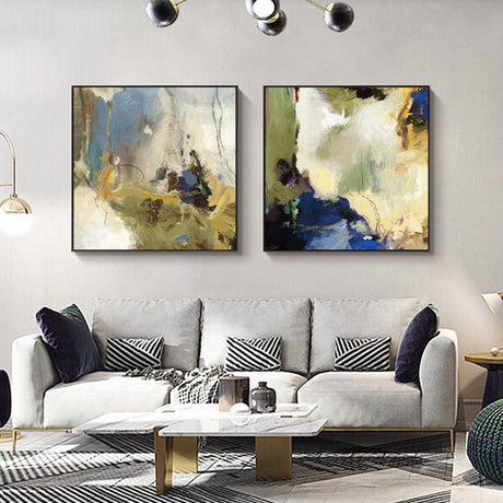 Abstract Contemporary — Multi-Panel Floating Frame Canvas Set — Allure Home Collections