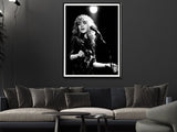 Detail of the stage lit concert artwork printed on premium canvas