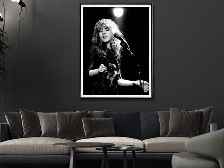 Detail of the stage lit concert artwork printed on premium canvas