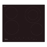 60 cm four zone induction cooktop in black Schott Ceran glass with touch controls