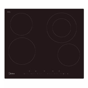 60 cm four zone induction cooktop in black Schott Ceran glass with touch controls