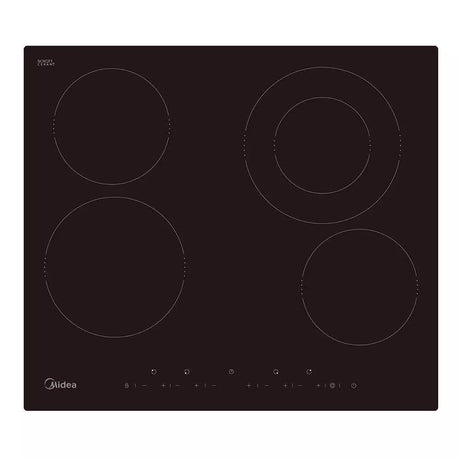 60 cm four zone induction cooktop in black Schott Ceran glass with touch controls