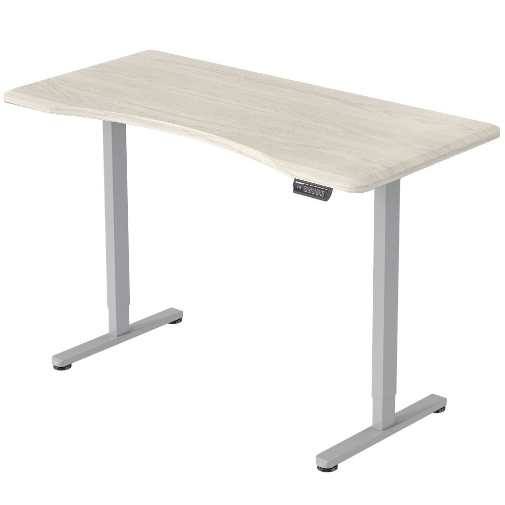 FORTIA Electric Sit-Stand Desk 150 x 68cm White or White Oak — Allure Home Collections