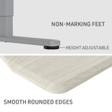 FORTIA Electric Sit-Stand Desk 150 x 68cm White or White Oak — Allure Home Collections