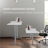 FORTIA Electric Sit-Stand Desk 150 x 68cm White or White Oak — Allure Home Collections