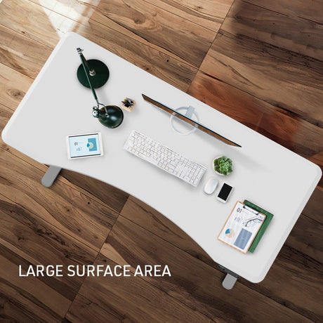 FORTIA Electric Sit-Stand Desk 150 x 68cm White or White Oak — Allure Home Collections