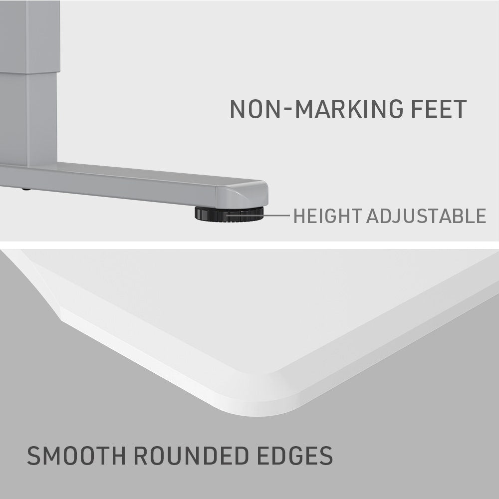 FORTIA Electric Sit-Stand Desk 150 x 68cm White or White Oak — Allure Home Collections