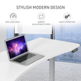 FORTIA Electric Sit-Stand Desk 150 x 68cm White or White Oak — Allure Home Collections