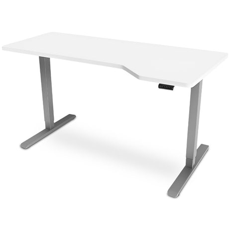 Giralang Electric Standing Desk, White 145cm