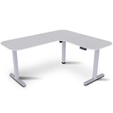 Bonner Electric Standing Corner Desk, White 160 x 140cm