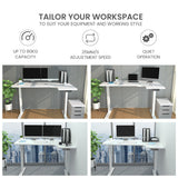 FORTIA Dual Motor Adjustable L-Shaped Desk